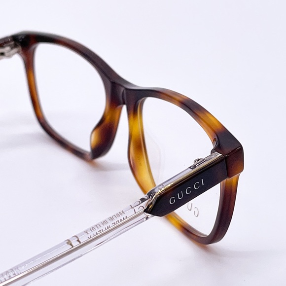 NEW GUCCI GG0490O 003 EYEGLASSES GUCCI GG04900 HAVANA CLEAR - Picture 6 of 11